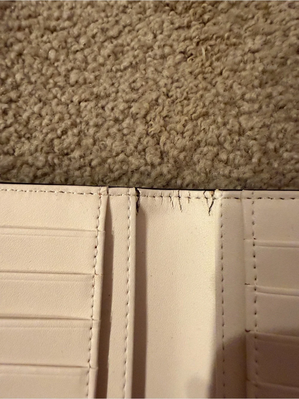 kate spade gray card holder with gold logo